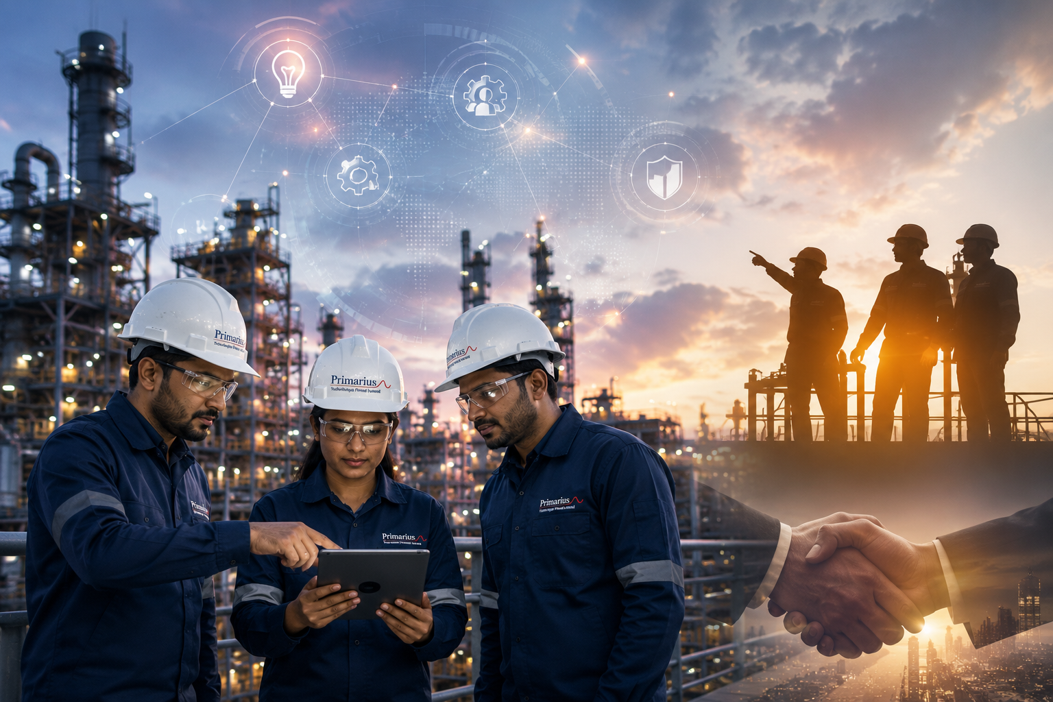 Primarius engineering team and global industrial operations